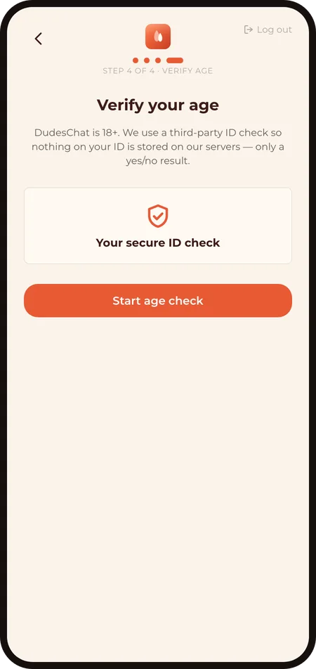 Step 4 of 4: Verify your age
